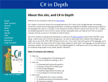 Tablet Screenshot of csharpindepth.com